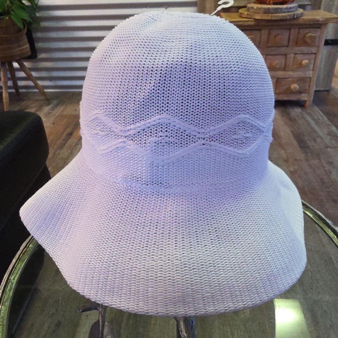 SS Secretly Special High Tea Church Pack Sun Hat  White Knit Vintage Polyester