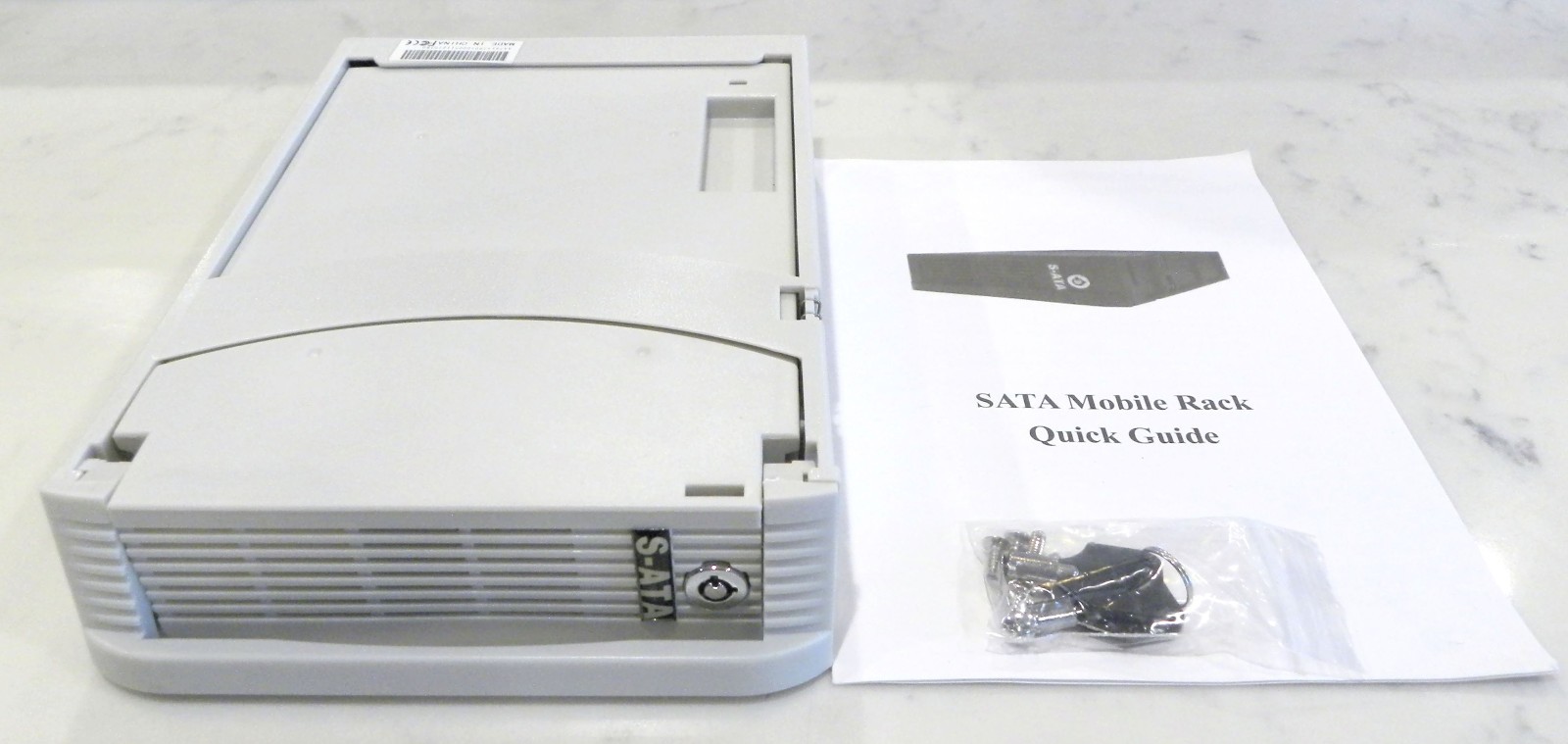 SATA Removable HD Caddy Rack 5.25" Beige Hot Swap 3.5" Hard Drive Fan Cooling