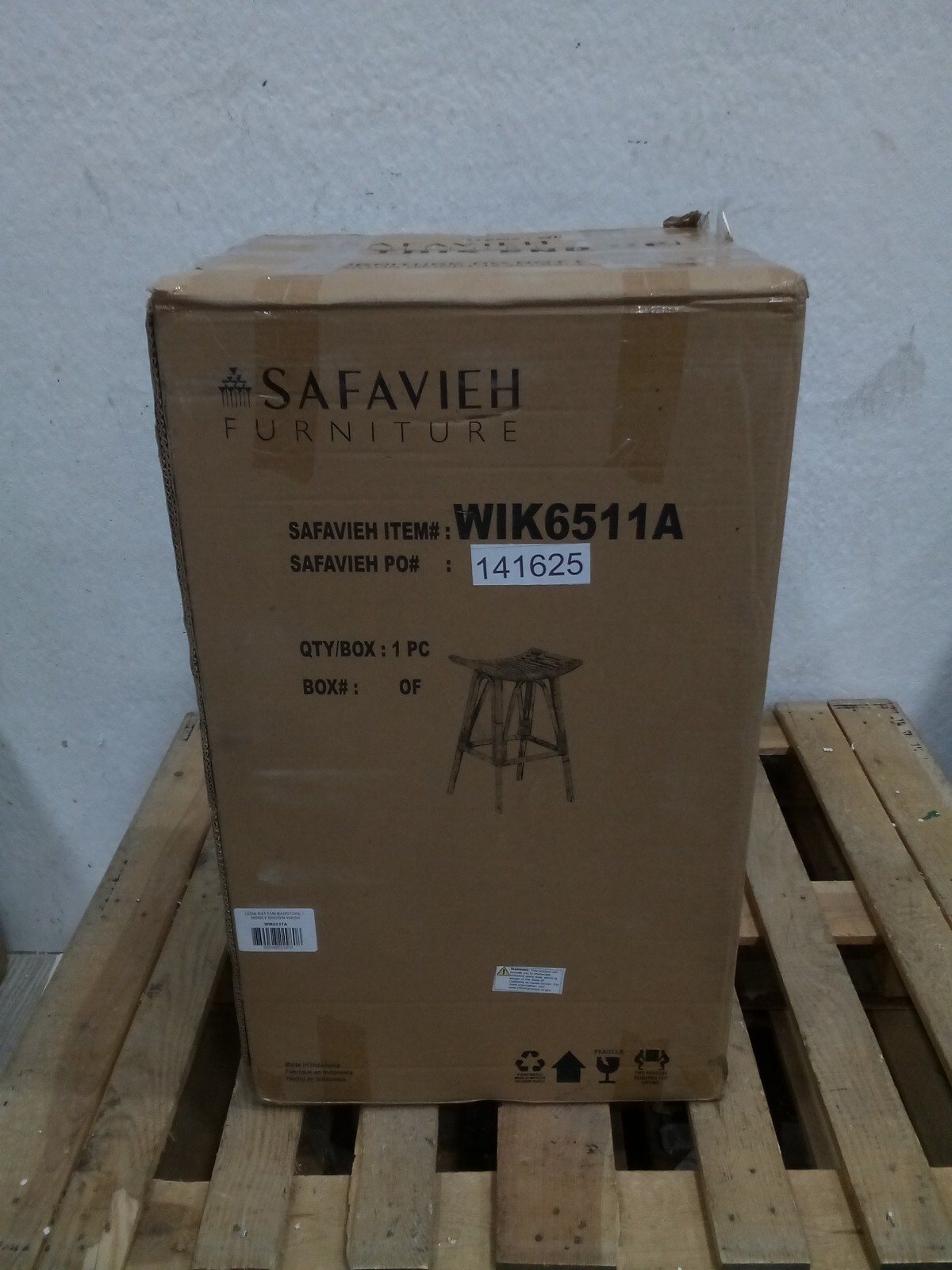 Safavieh LEDA RATTAN BARSTOOL, Reduced Price 2172723905 WIK6511A