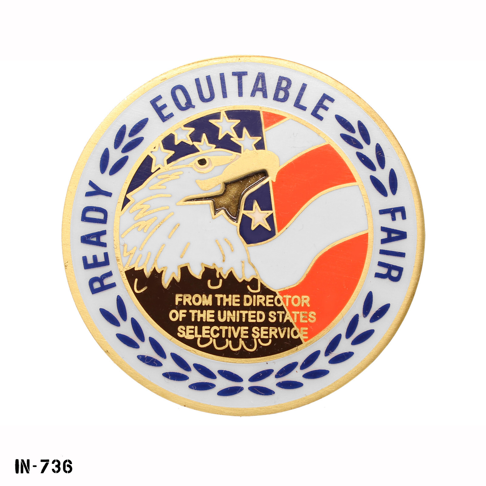US SSS Selective Service System Challenge Coin From The Director... ~ Vanguard