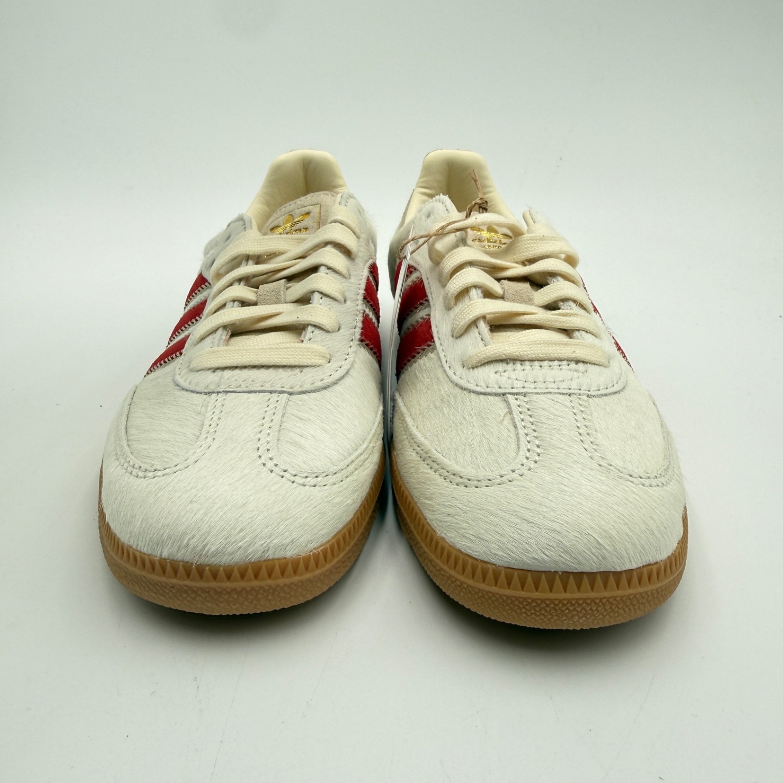 Adidas Women's Size 5 Samba OG Pony Hair Pack - Wonder Beige Better Scarlet