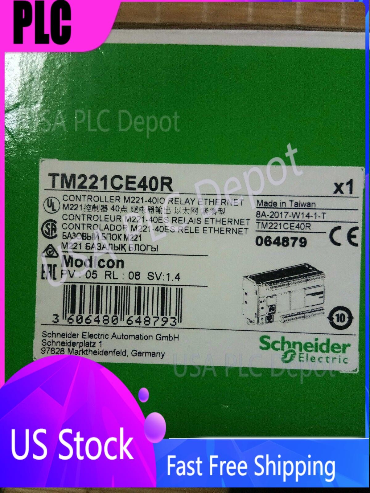 Schneider TM221CE40R PLC In Box Fast Shipping New