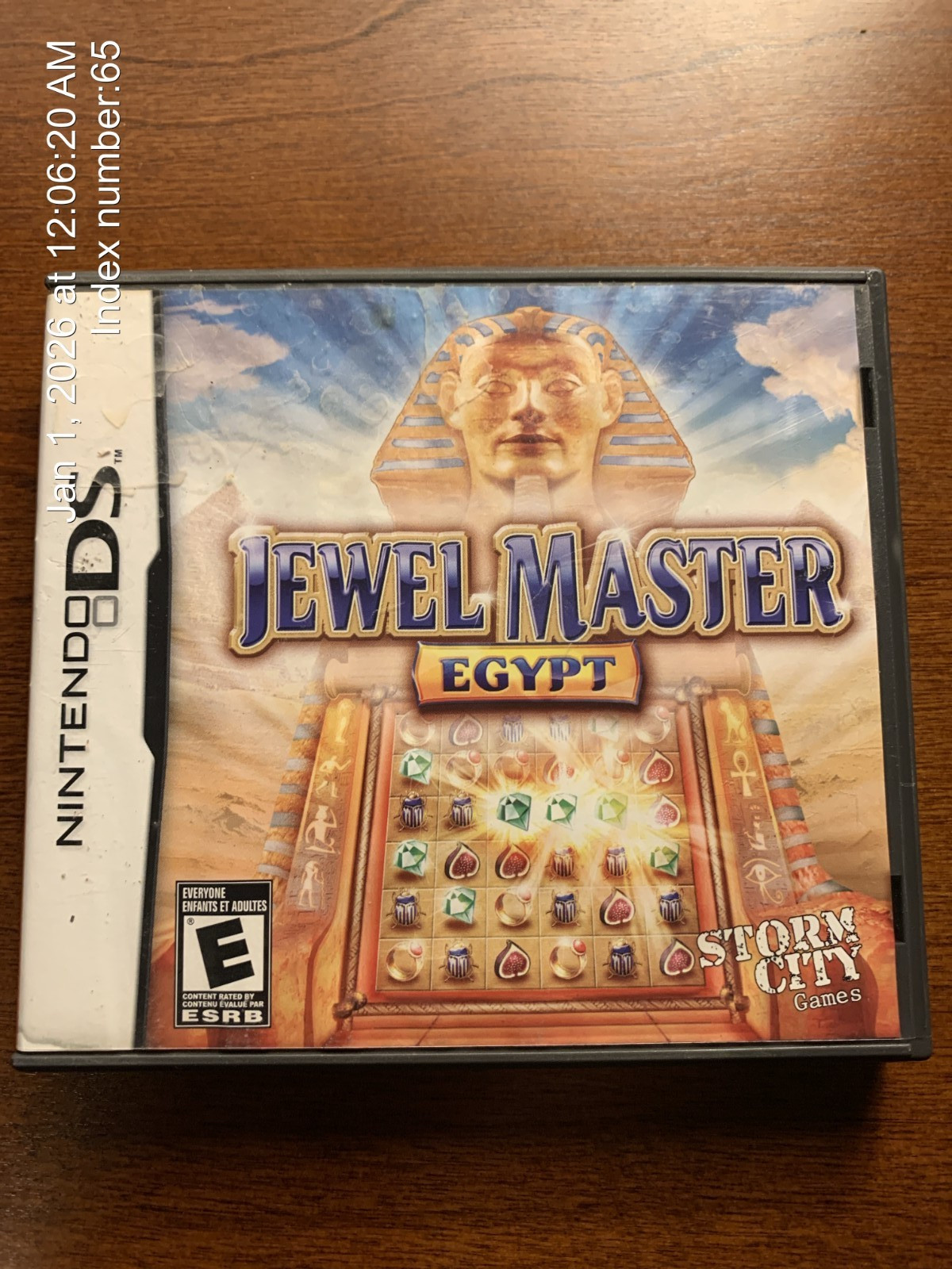 Jewel Master Egypt ** CASE ONLY **** Authentic USA ***No Game / Nintendo DS