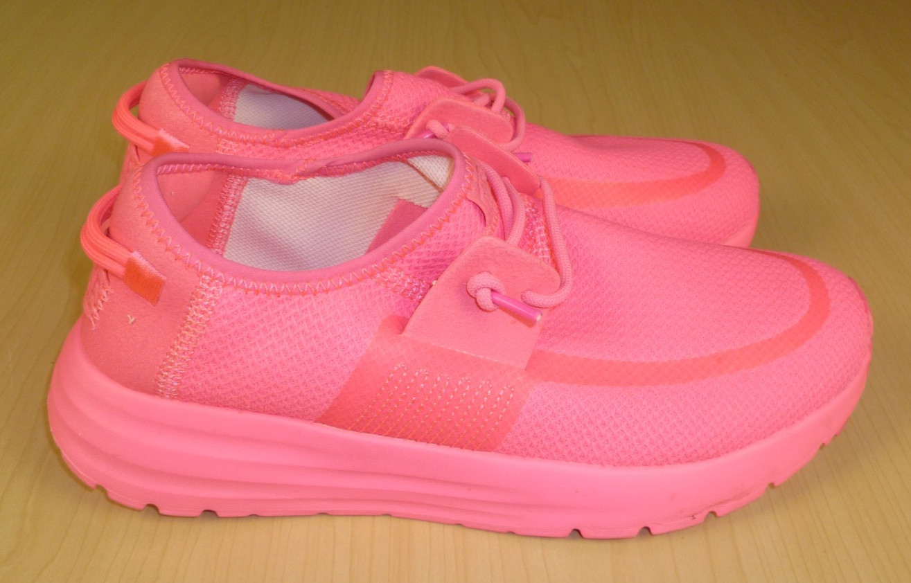 Hey Dude Sirocco Perf Mesh Neon Pink Shoes Womens Size 8