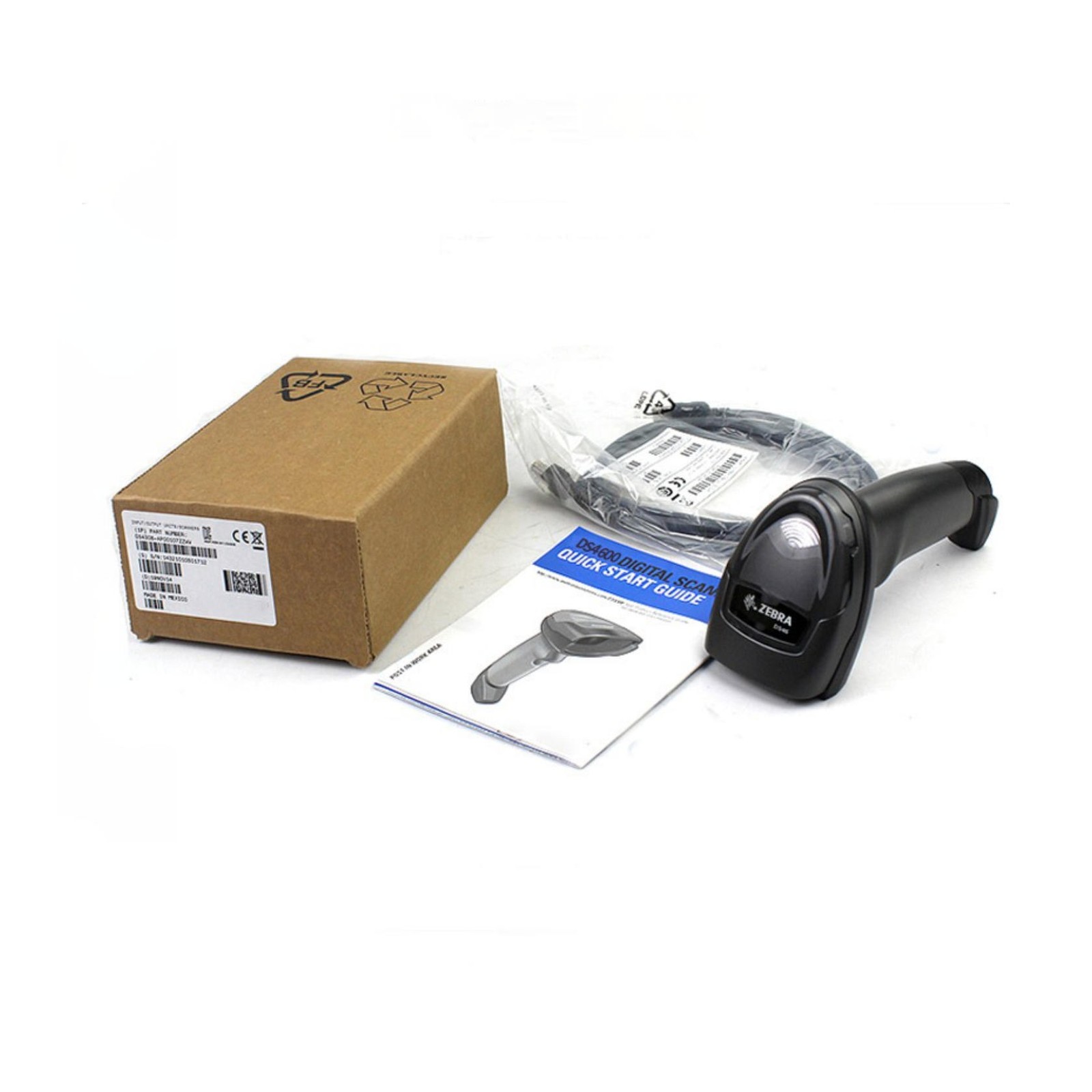 ZEBRA DS4608-HD 2D USB Area-imaging Handheld Barcode Scanner with Cable