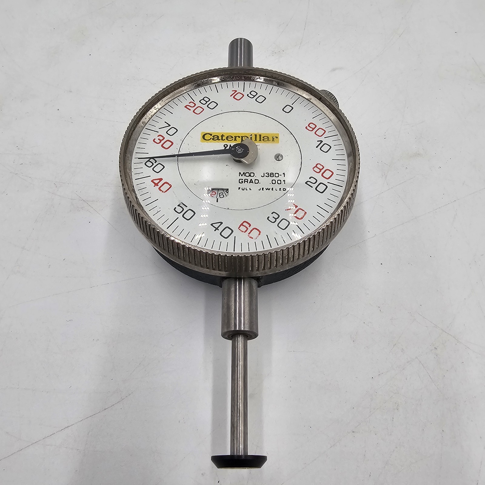 Caterpillar 9M9268 Dial Indicator J380-1 .001 Full Jeweled Machinist Gauge USED