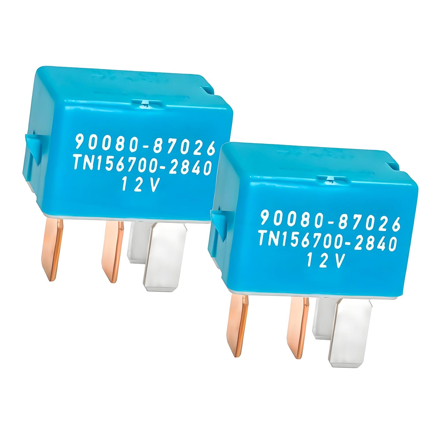 2-Pack 4-Pin AC Relay, Fits Toyota/Lexus, Part 90987-02027 90080-87026 90987-...
