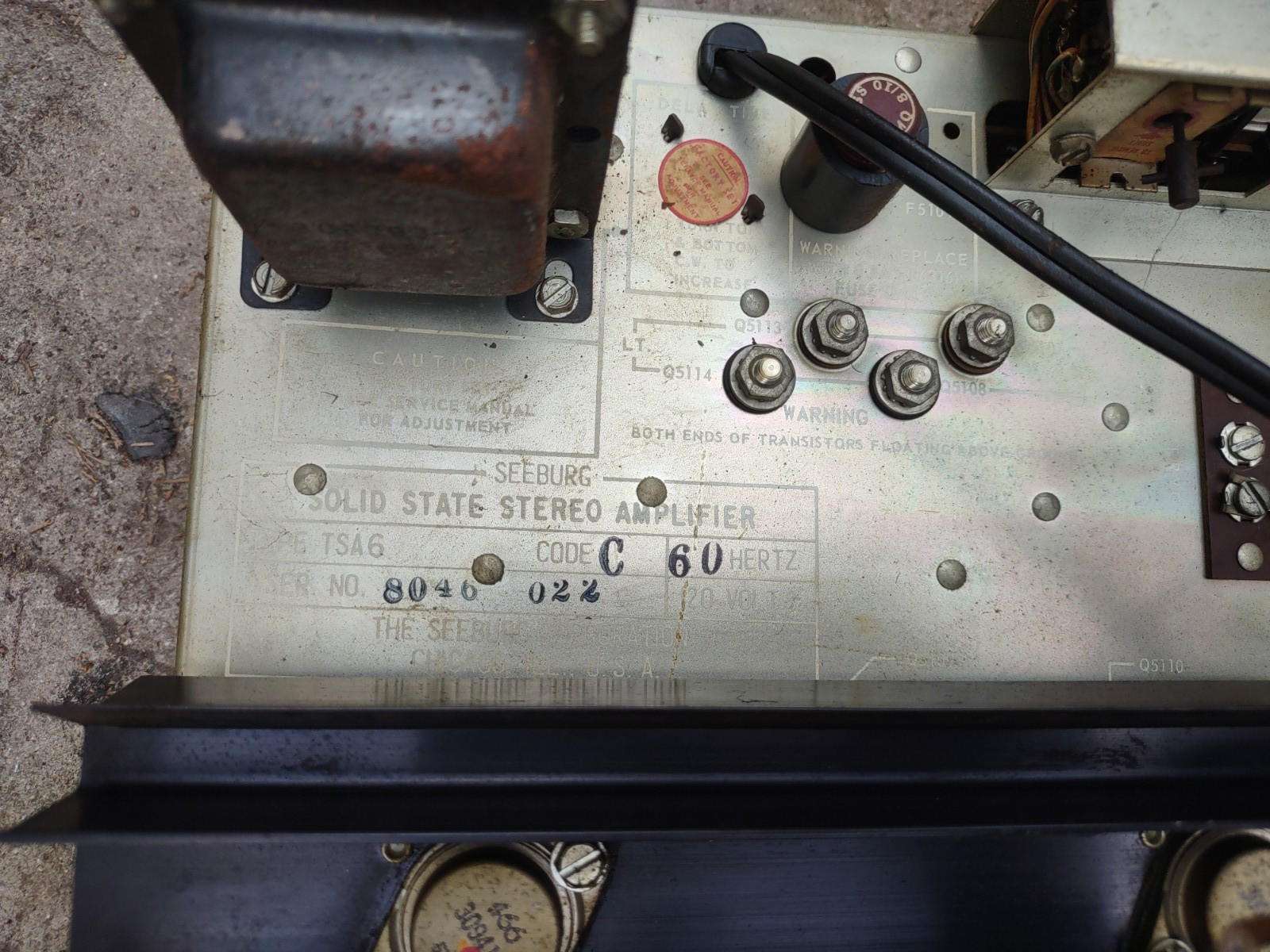seeburg ss160  jukebox arcade amp pcb part  #20151