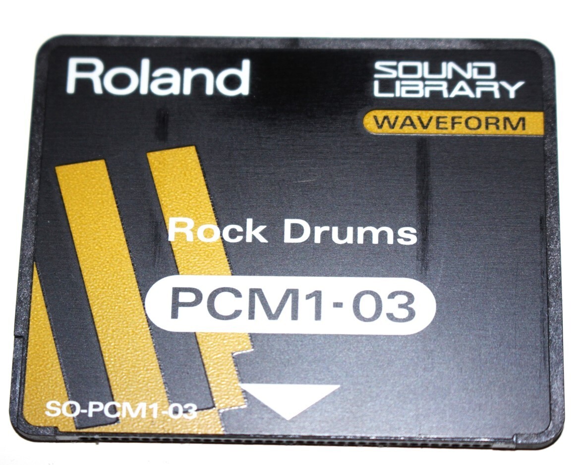 Rare Roland SO-PCM1-03 Rock Drums- ROM Card for Roland JD /JV Synthesizers Japan