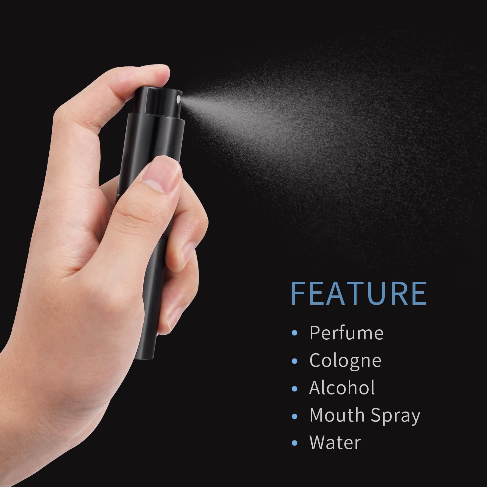 Putmhim 3Pcs 8ml Cologne Travel Bottle, Perfume Atomizer, Refillable Perfume ...