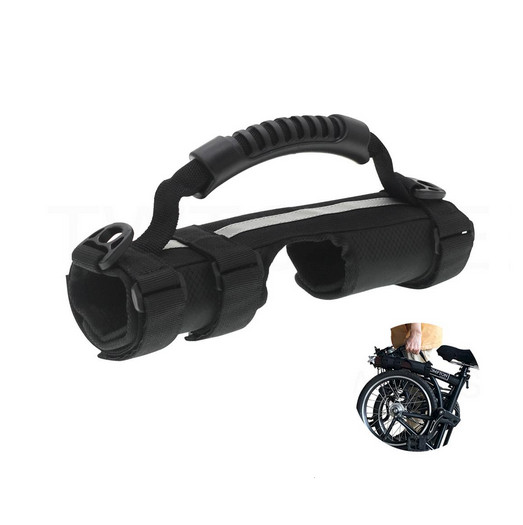 For BROMPTON Bicycle Carry Handle Travel Handgrip Folding Bike BLACK