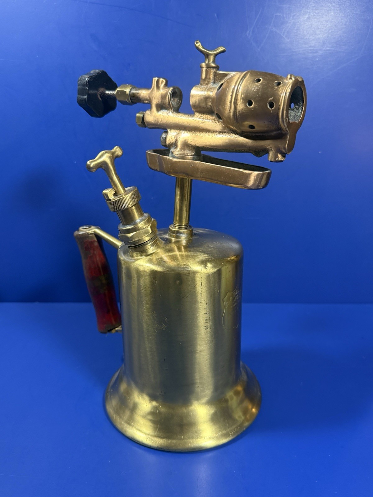 Clayton & Lambert Vintage Blowtorch – Brass & Copper – 11” Tall – USA