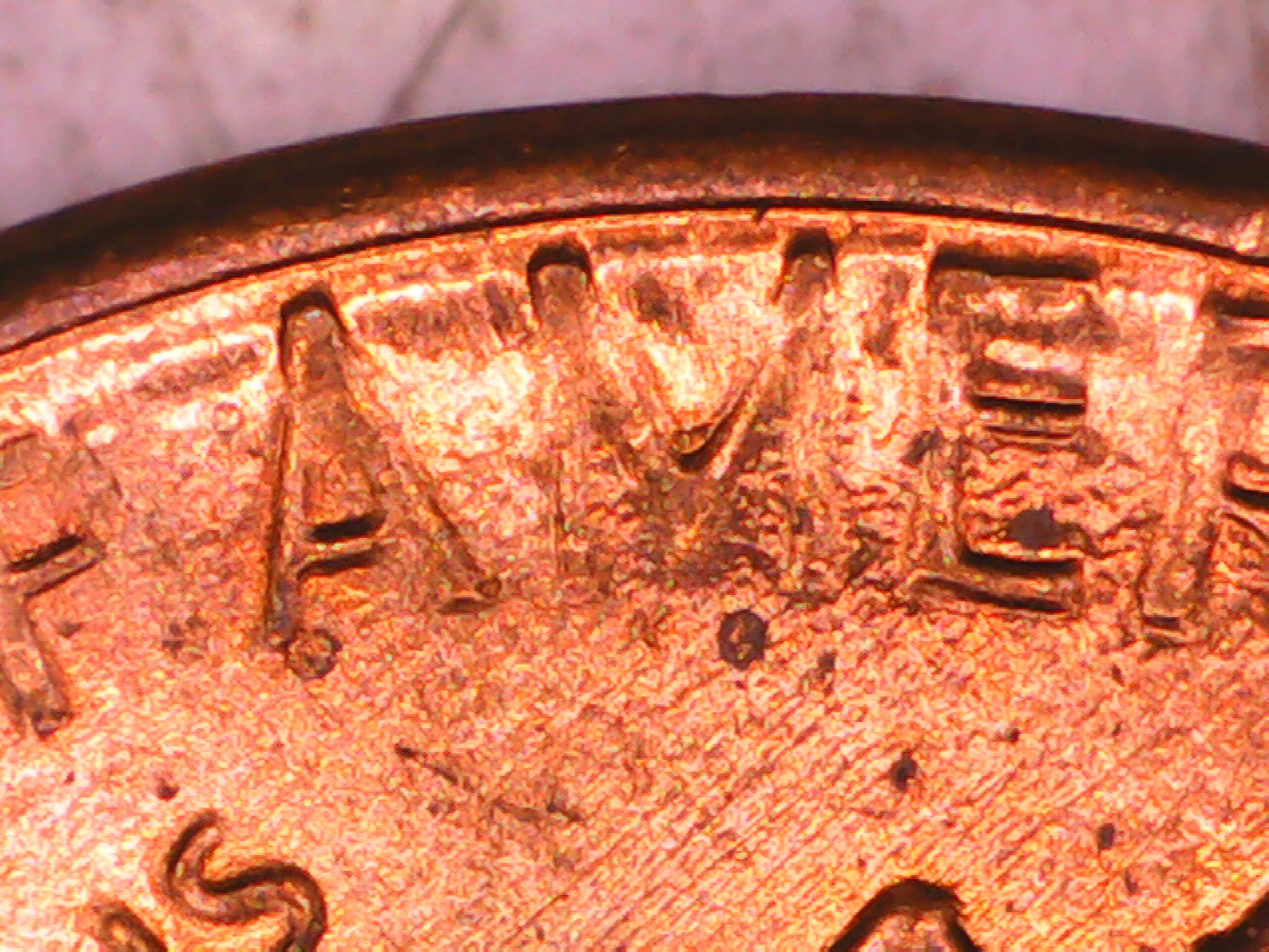 TWO ERRORS, 1986-P LINCOLN MEMORIAL CENT RD DIE CRACK & DDR P-274