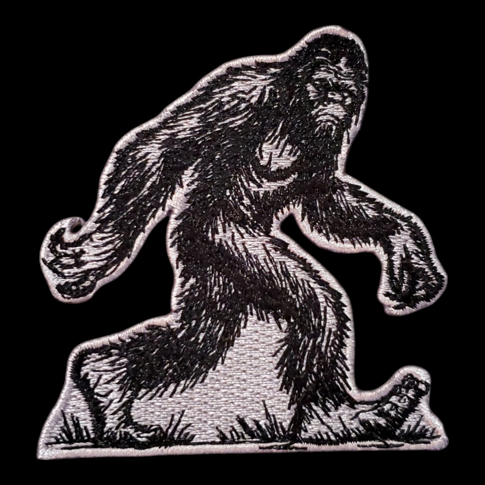Sasquatch Bigfoot Cryptid Patch. Embroidered. Iron On. 3"x3"