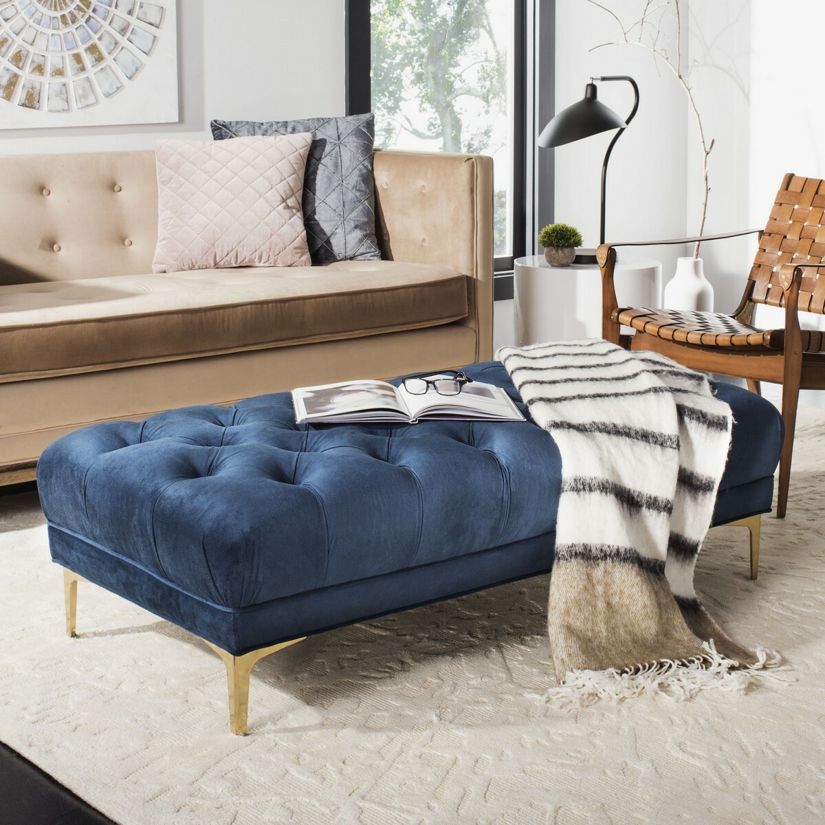 Safavieh Zarya Tufted Rectangular Bench, Reduced Price 2172703562 BCH6300A