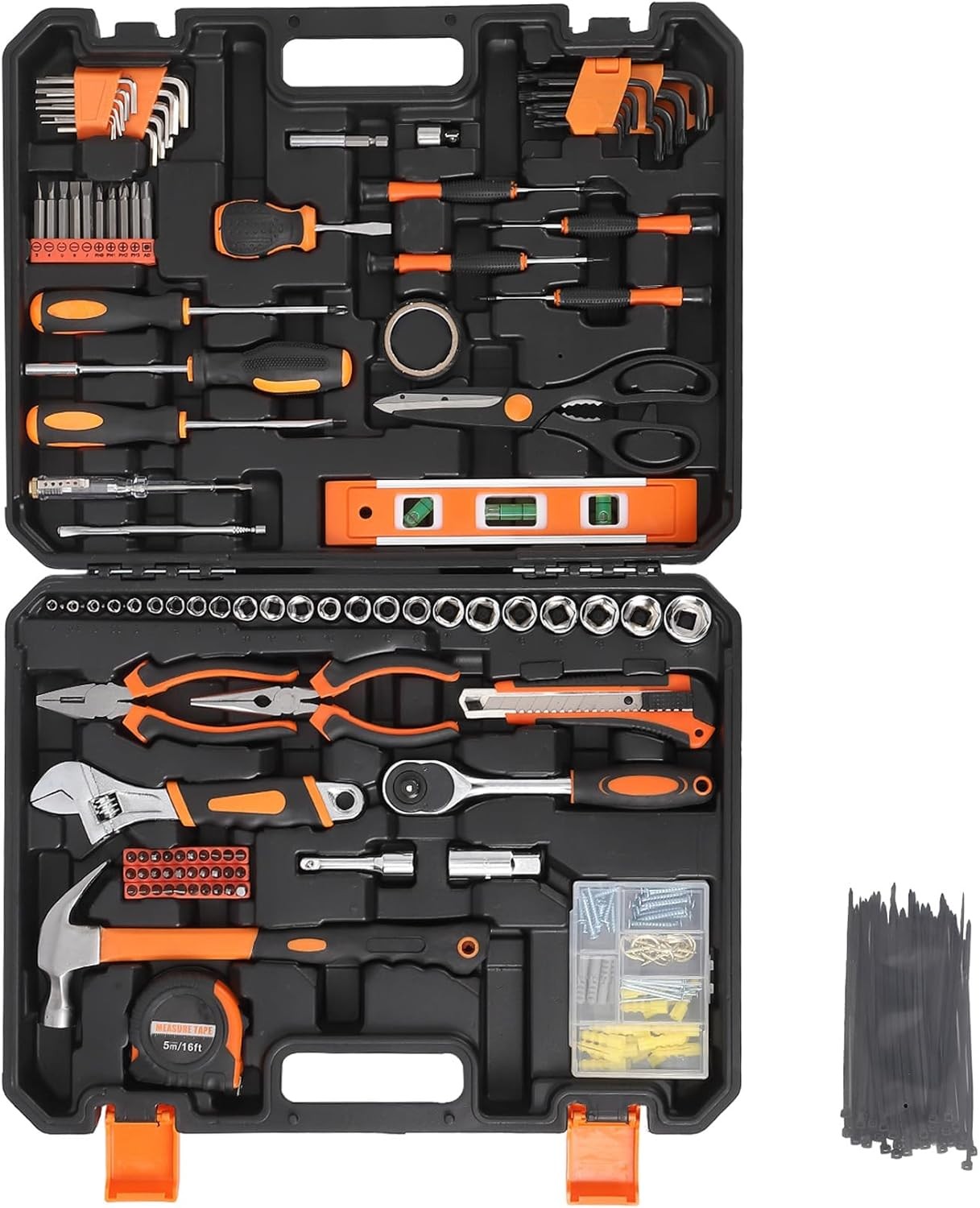 247Pcs Multifunctional Home Tool Repair Tool Auto Tool Kit Mechanic Hand Tool