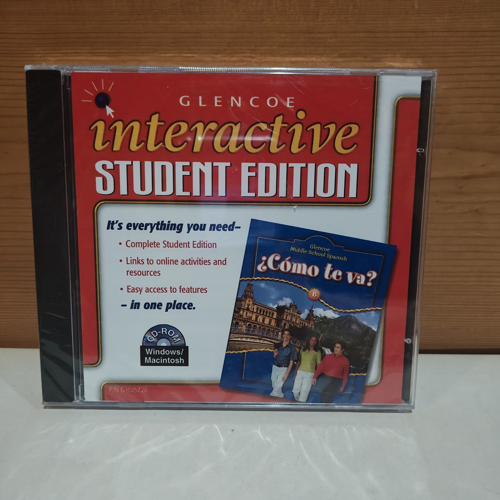 Glencoe Spanish: Como te Va Interactive Student Edition PC MAC CD New Sealed
