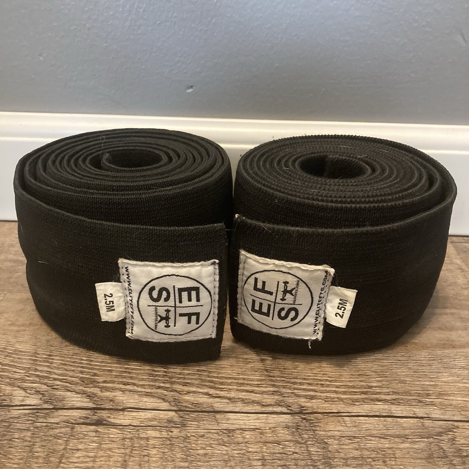Elitefts Super Heavy Black Wraps Fitness Training Straps Power Lifter Gym 2.5M