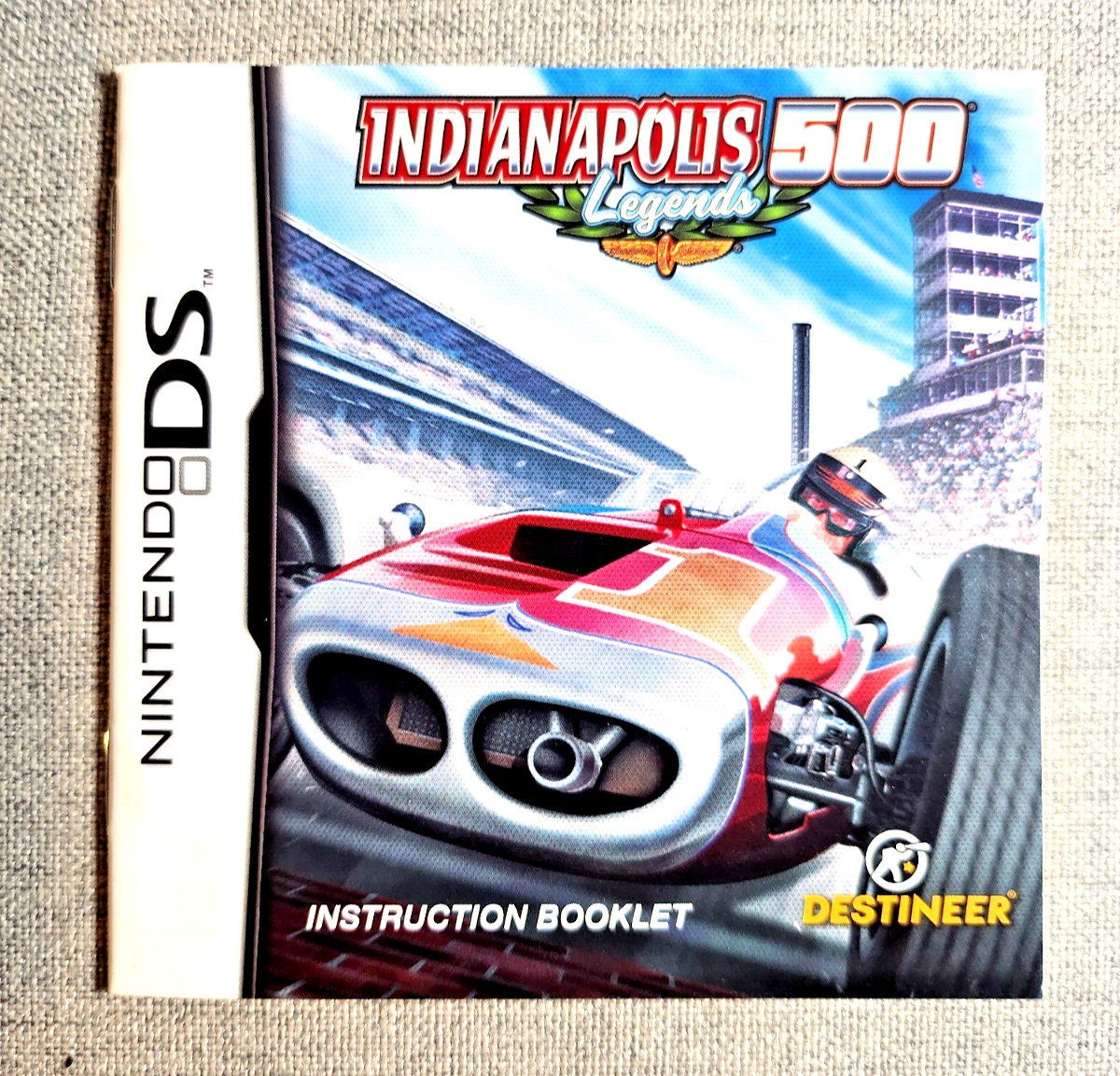 Indianapolis 500 Legends Instruction Manual Only - Nintendo DS