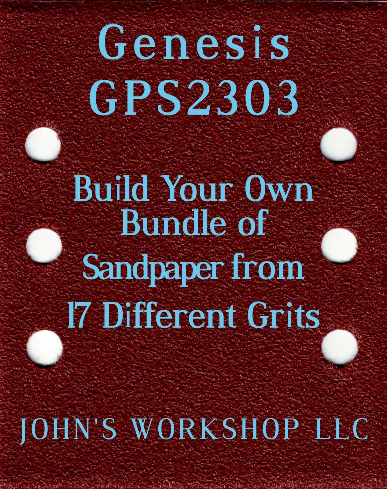 Build Your Own Bundle Genesis GPS2303 1/4 Sheet No-Slip Sandpaper 17 Grits
