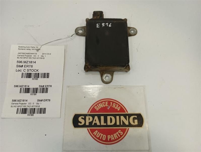 Camera Blind Spot Alert Radar Unit Rear Bumper MTD from 2014 Mazda CX-9 10179205