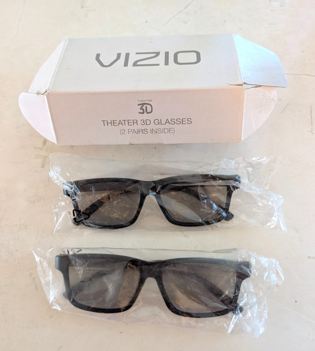 2 Pair Visio Theater 3D Glasses