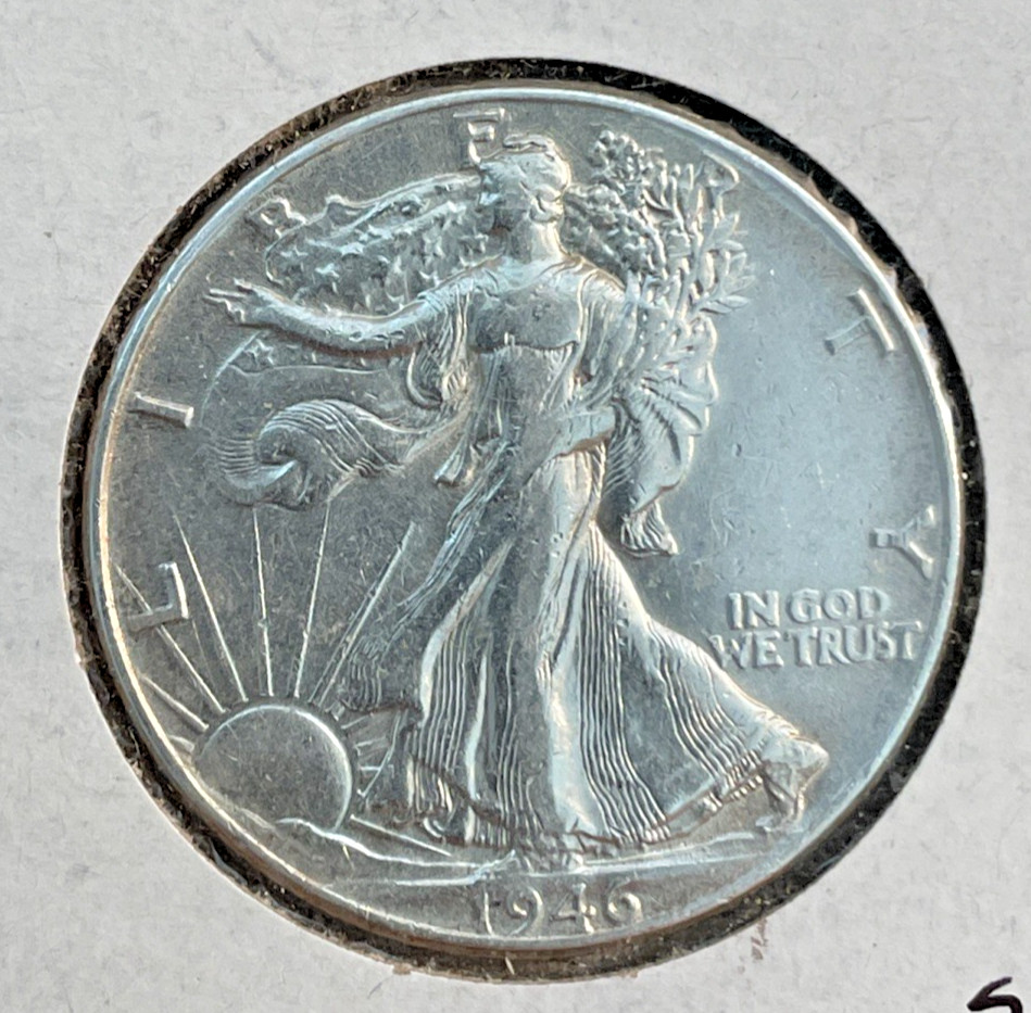 1946 Walking Liberty Half Dollar 90% Silver As Shown