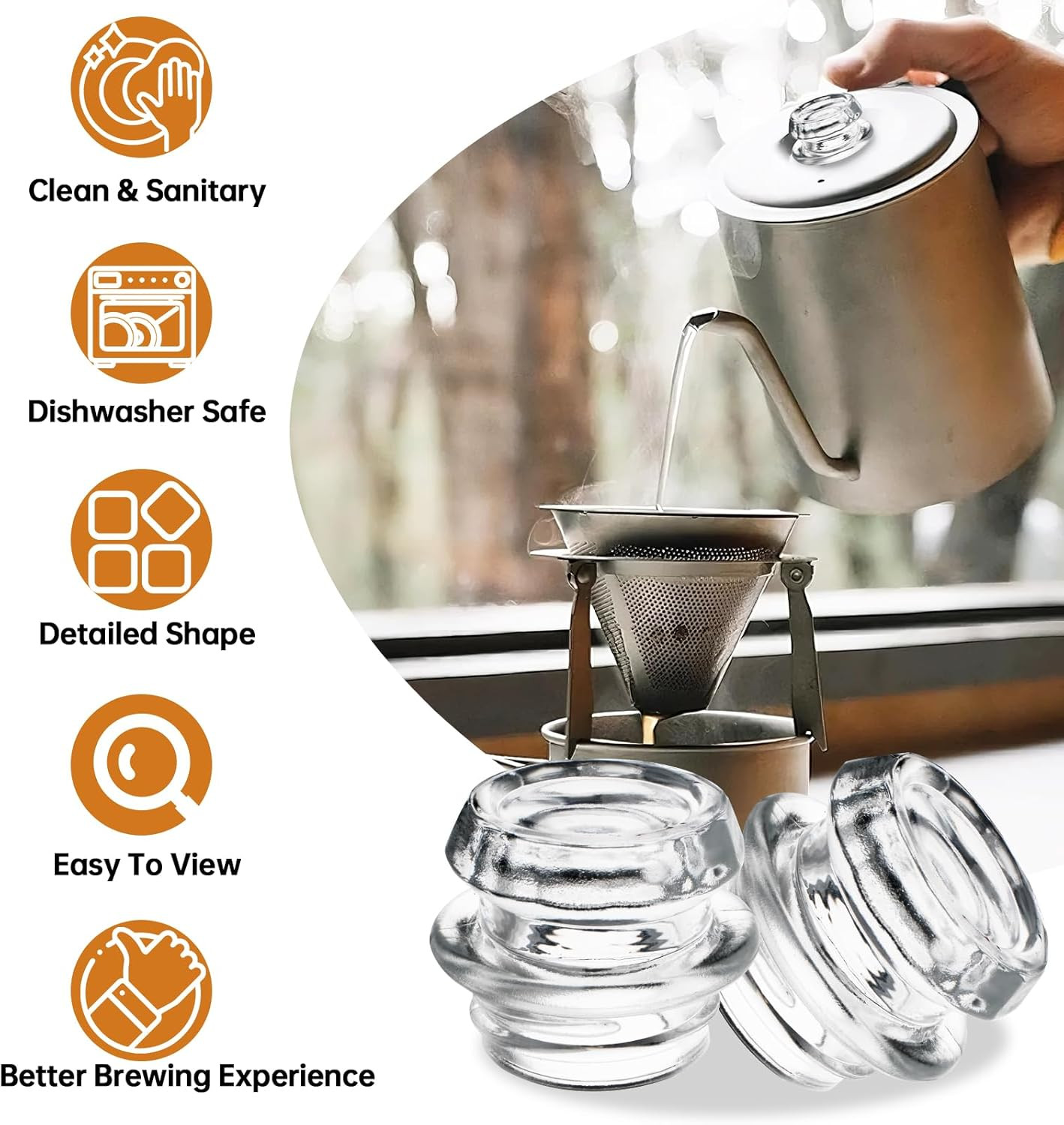 Coffee Percolator Glass Top Replacement for Coletti, Coleman, Gsi, Eurolux, Stan