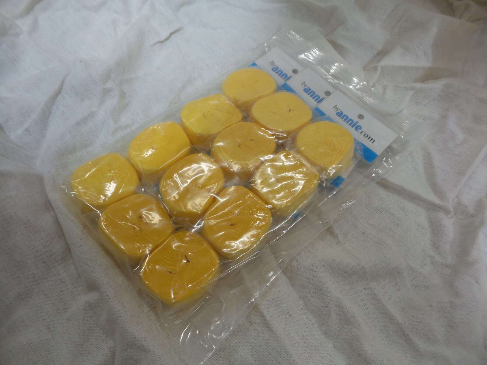 ELASTIC FOLD-OVER 3/4 IN. X 2 YD Dandelion Yellow By annie Sewing Trim 12pk
