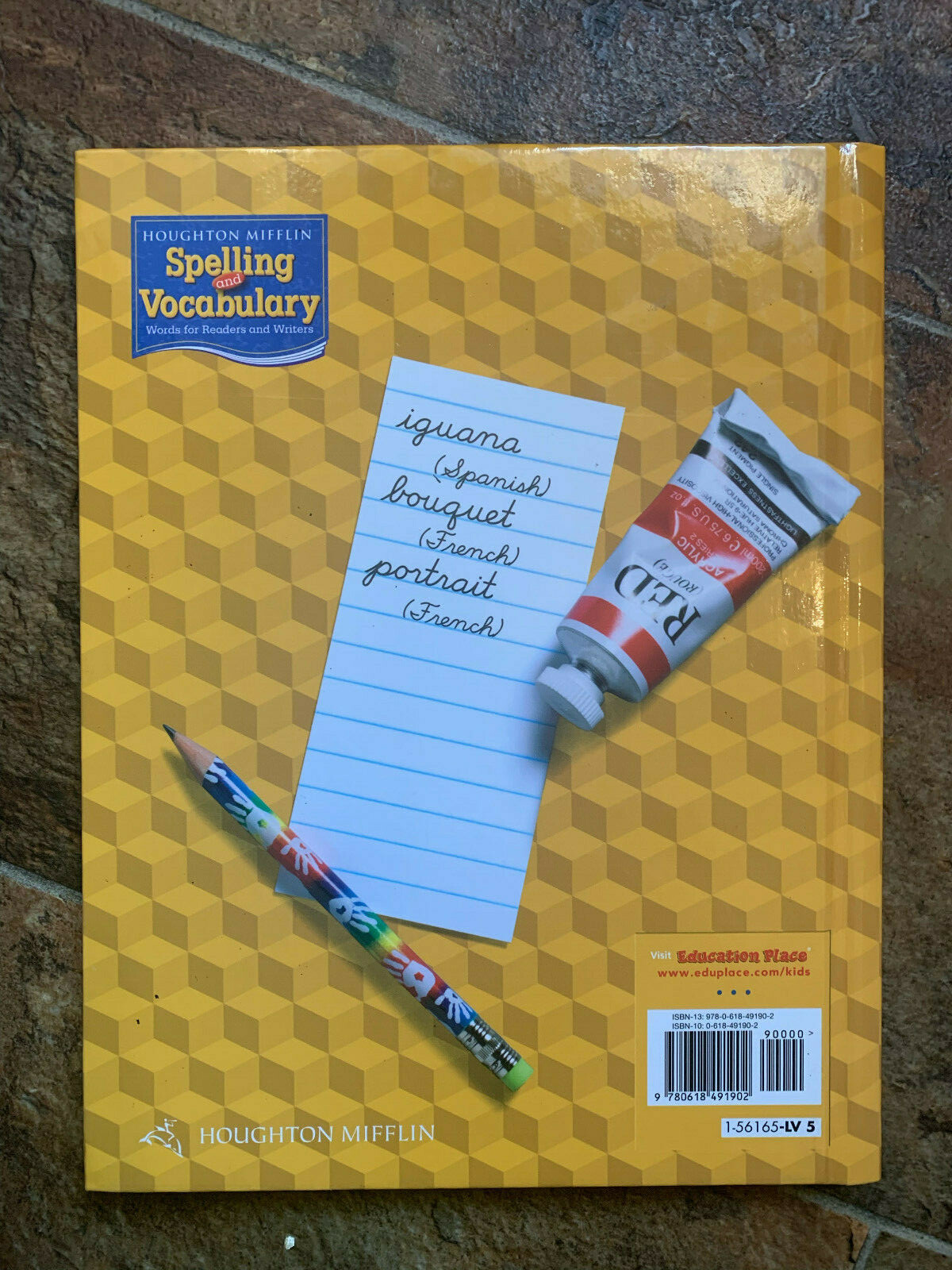 Houghton Mifflin SPELLING & VOCAB GRADE 5 Student Textbook CLASSROOM HOMESCHOOL