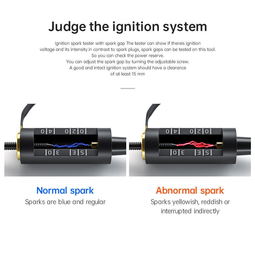 Ignition Spark Plug Tester Pick Up Coil Engine Diagnostic Tool Portable Durable
