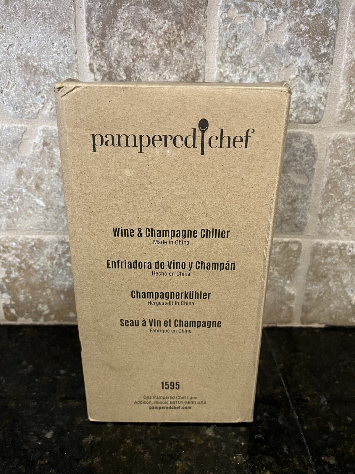 NEW Pampered Chef #1595 Wine & Champagne Chiller With Box
