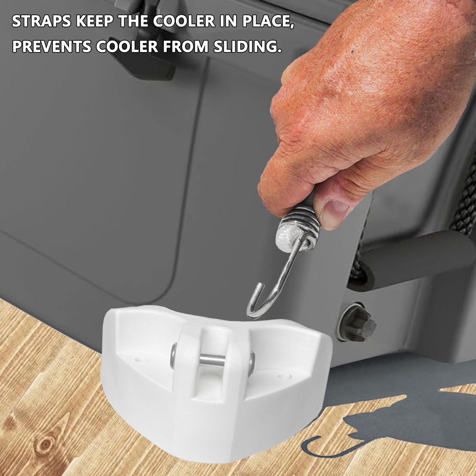 Boat Cooler Mounting Kit for Yeti, RTIC, Igloo, Engel and More Accessories