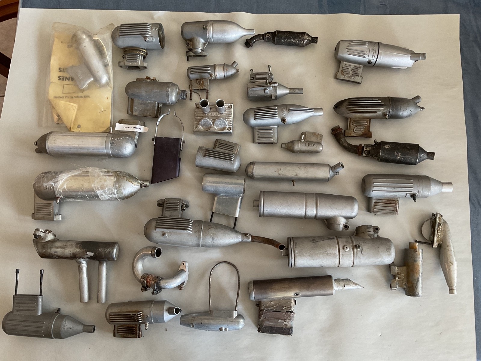 Lot of RC Engine Mufflers for Parts