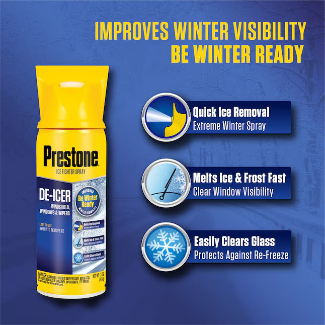 Prestone 11-oz Aerosol Spray-On De-Icer