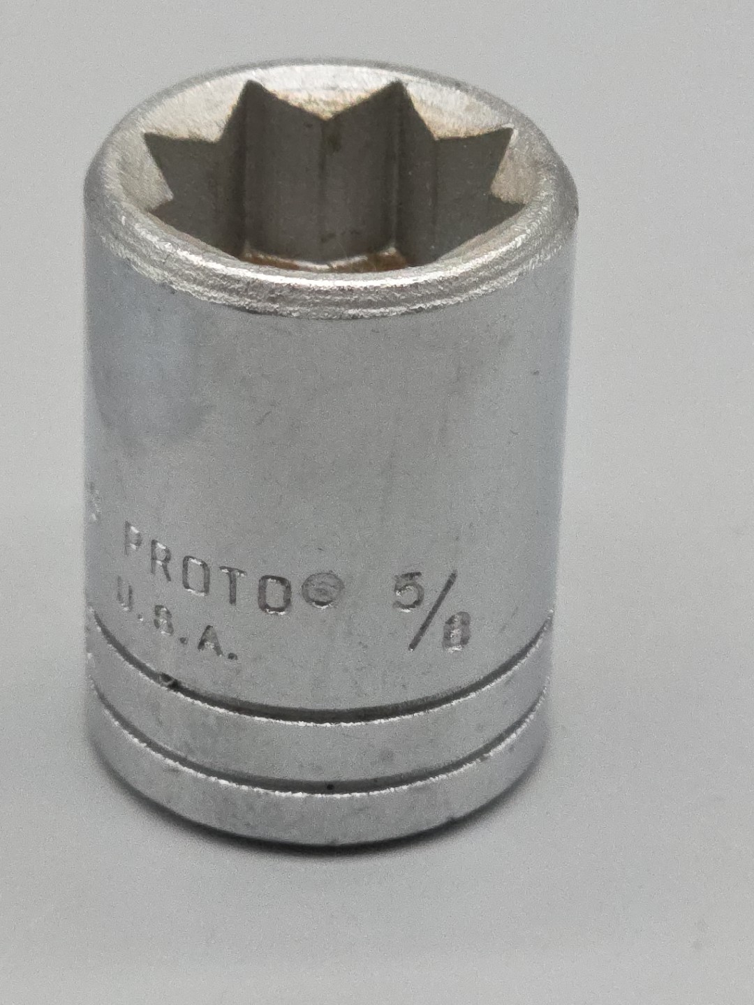 PROTO Tools 5420-S - 5/8" Chrome Socket 1/2" Drive 8 Point USA