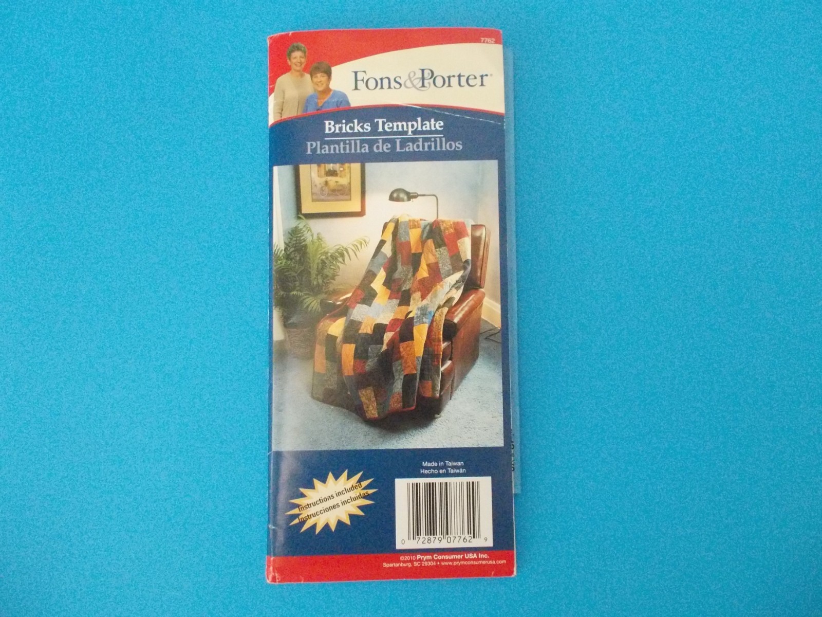 FONS & PORTER Brick Template w/ Instructions Quilting Sewing Crafts