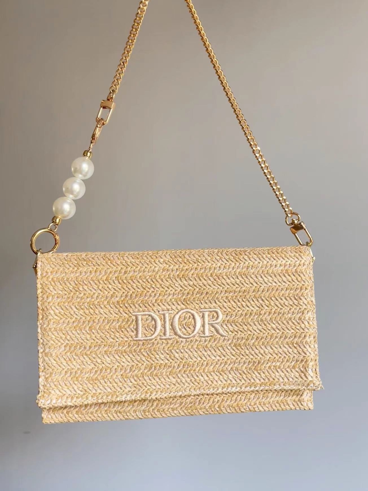 2026 Novelty Raffia Clutch Pouch 2026 Summer Rattan