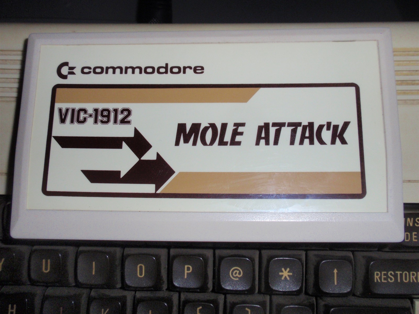 Mole Attack classic game cartridge for the Commodore VIC-20 Computer VIC-1912