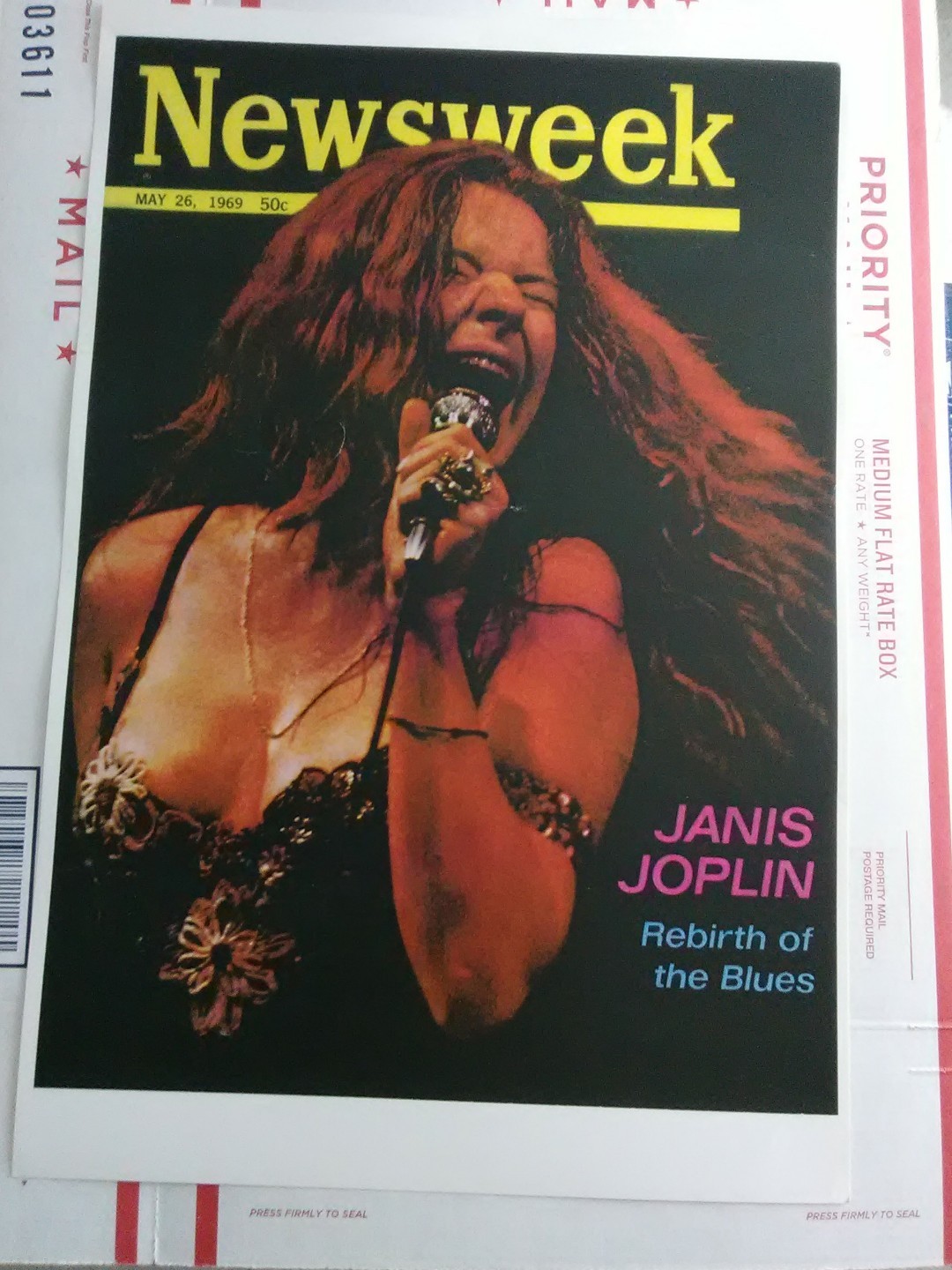 NEWSWEEK JANIS JOPLIN REBIRTH OF THE BLUES POSTER GREAT FOR ANY COLLECTION!