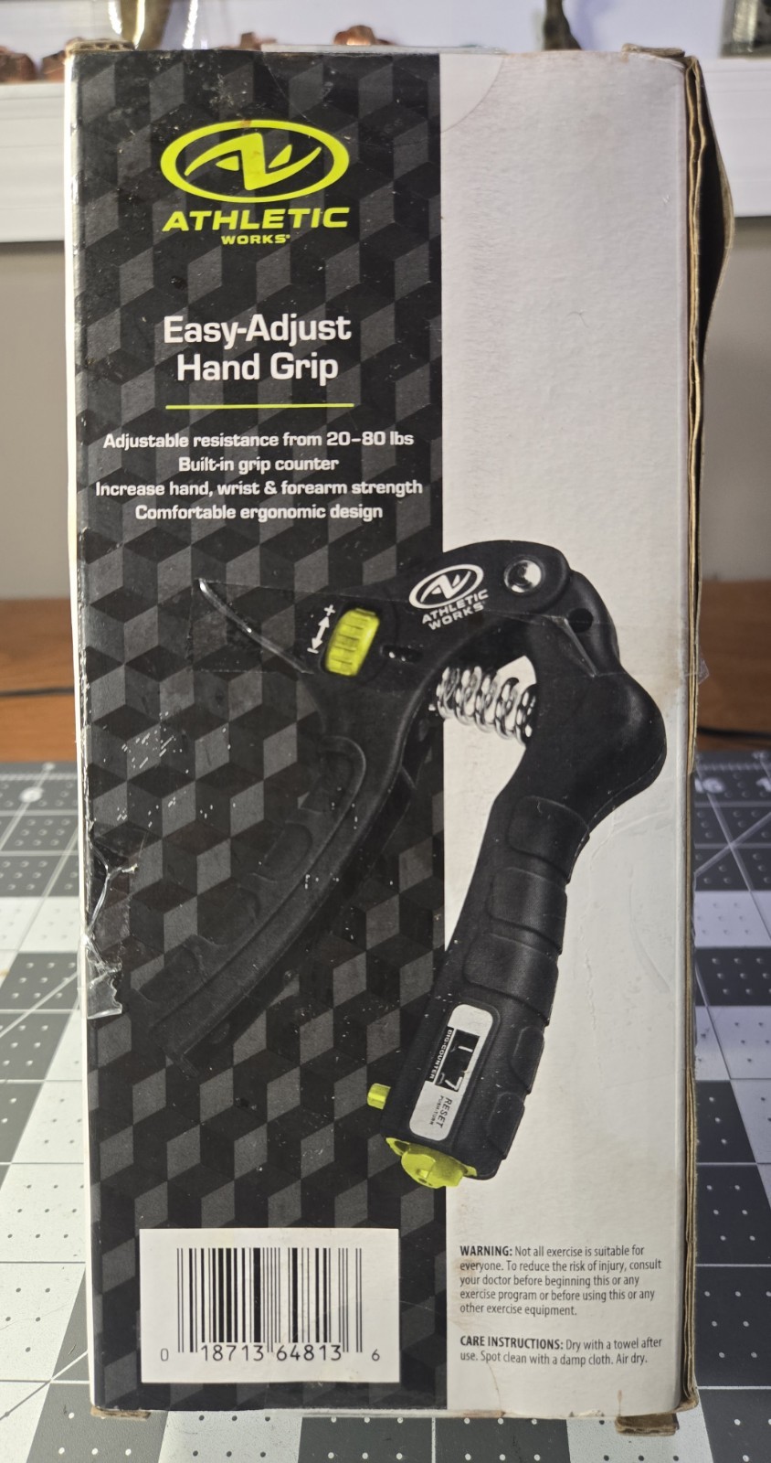 Adjustable Hand Grip Exerciser, Wrist and Forearm Strength, One-Size