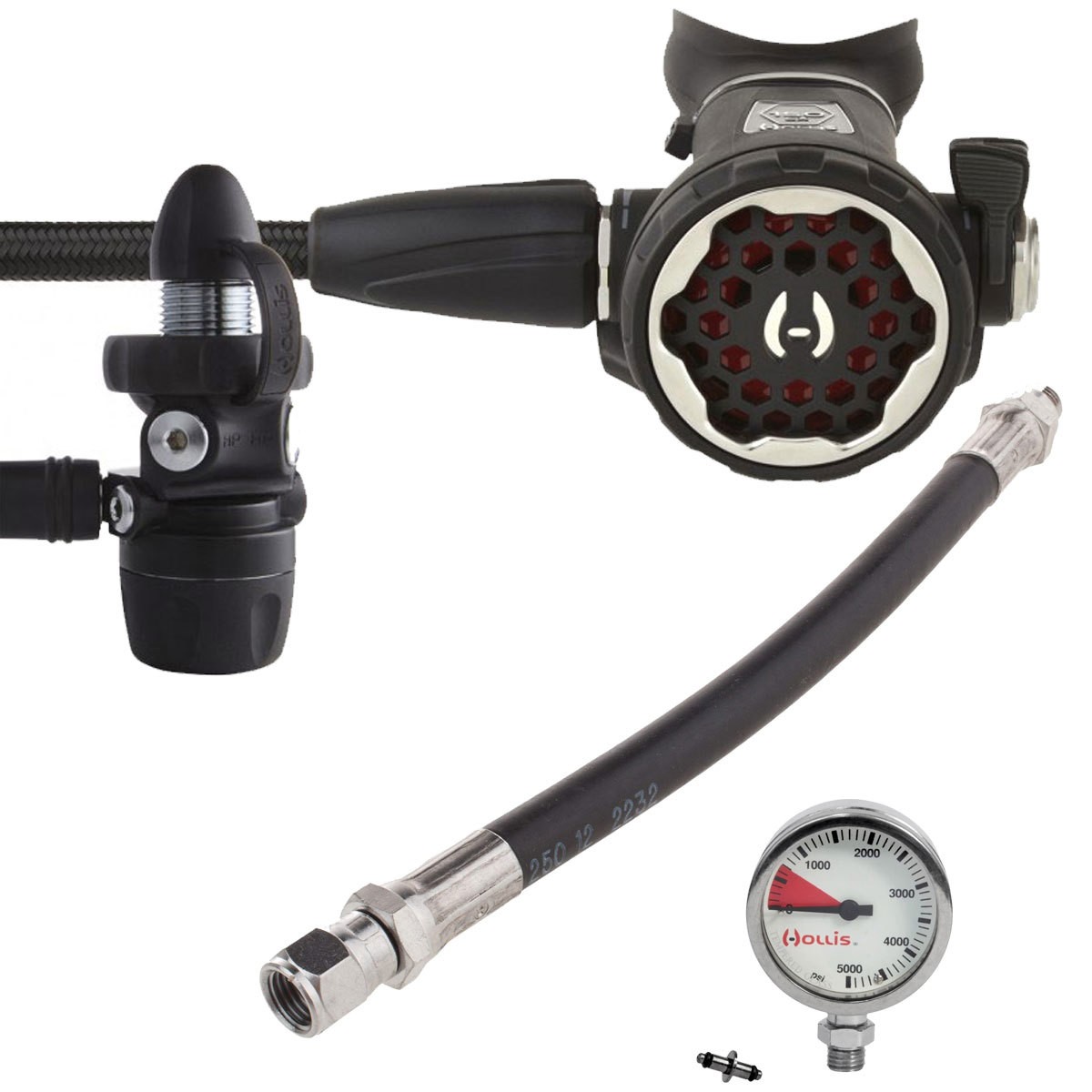 Hollis 150LX DC7 Regulator with Gauge and Hose