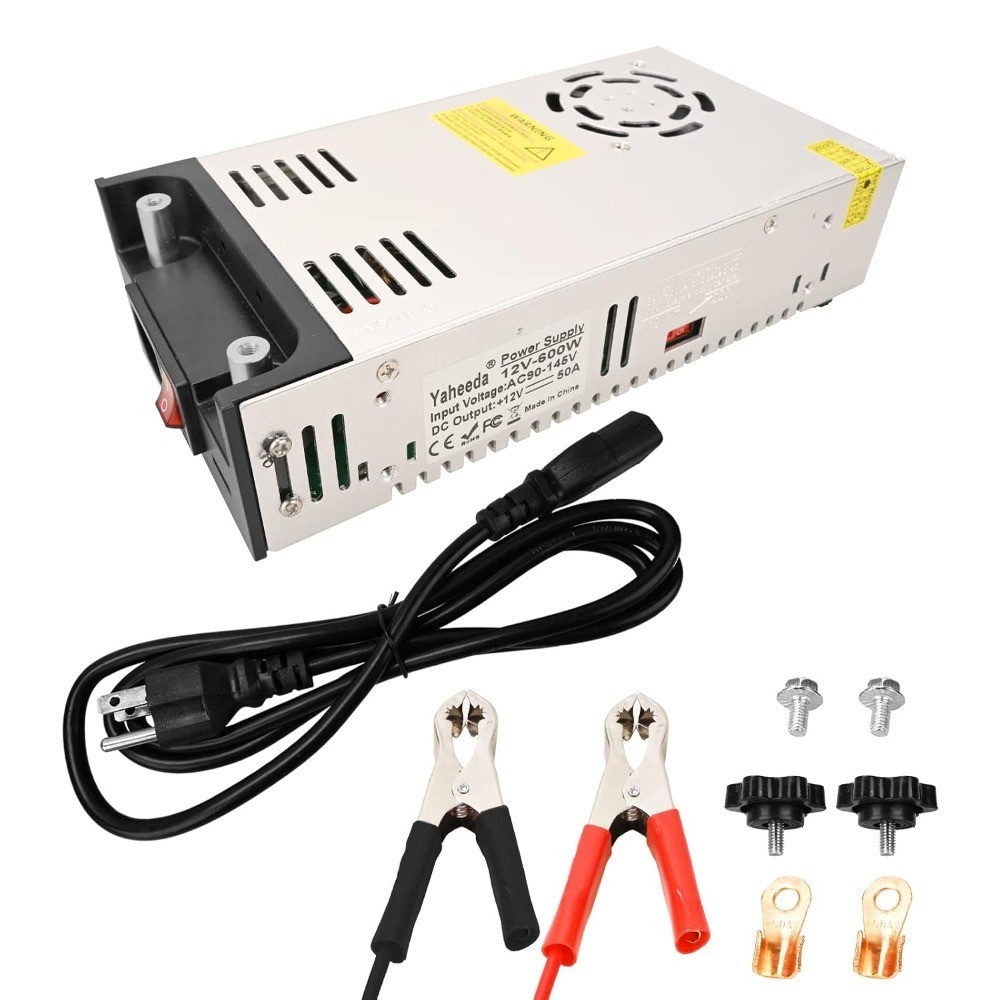 New Version, 110V AC to 12V DC Converter Power Supply 12V 600W 50A Switch