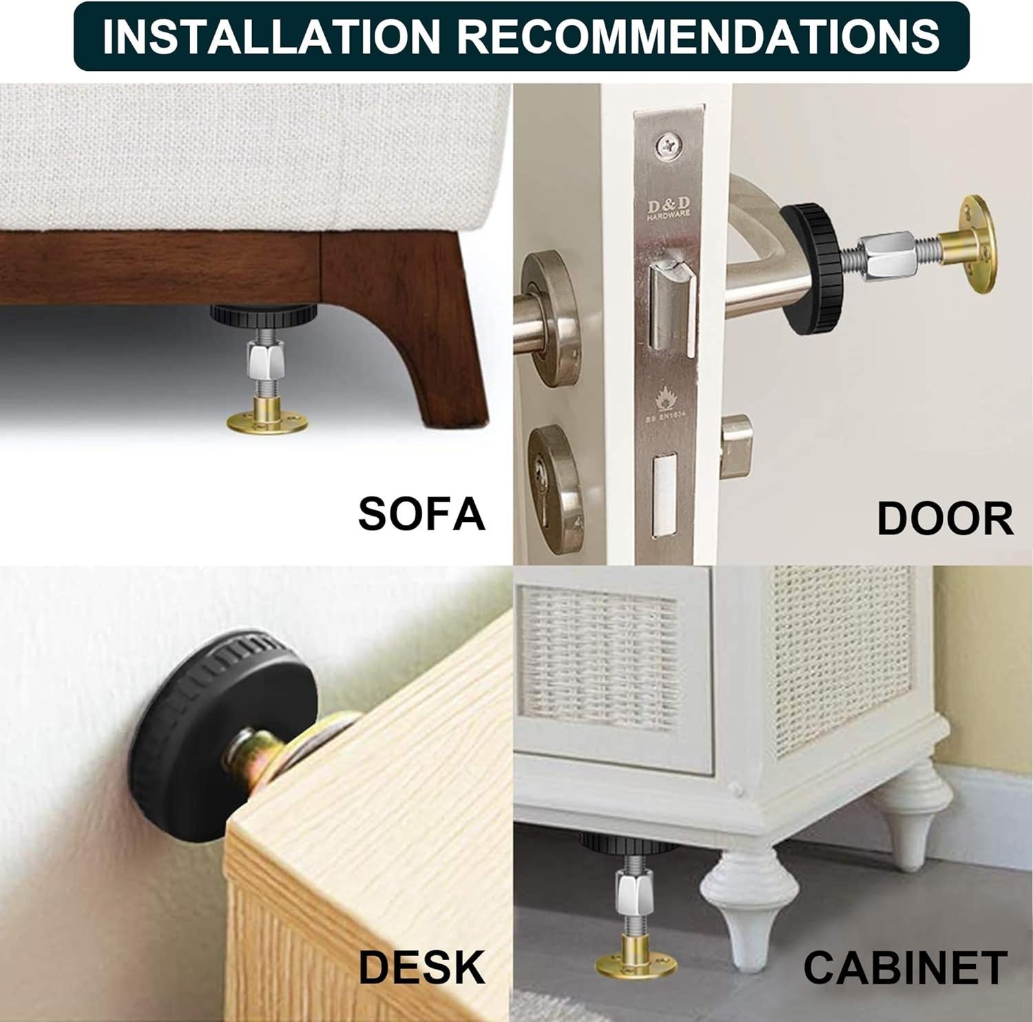 Versatile Adjustable Threaded Bed Anti-Shake Tool - Compatible with All Sizes