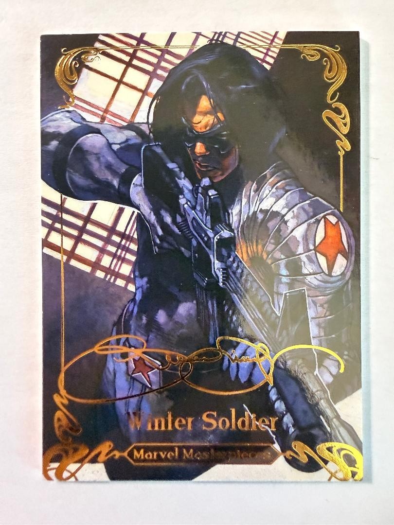 2018 Upper Deck Marvel Masterpieces Tier 1 Gold signature Winter Soldier #30