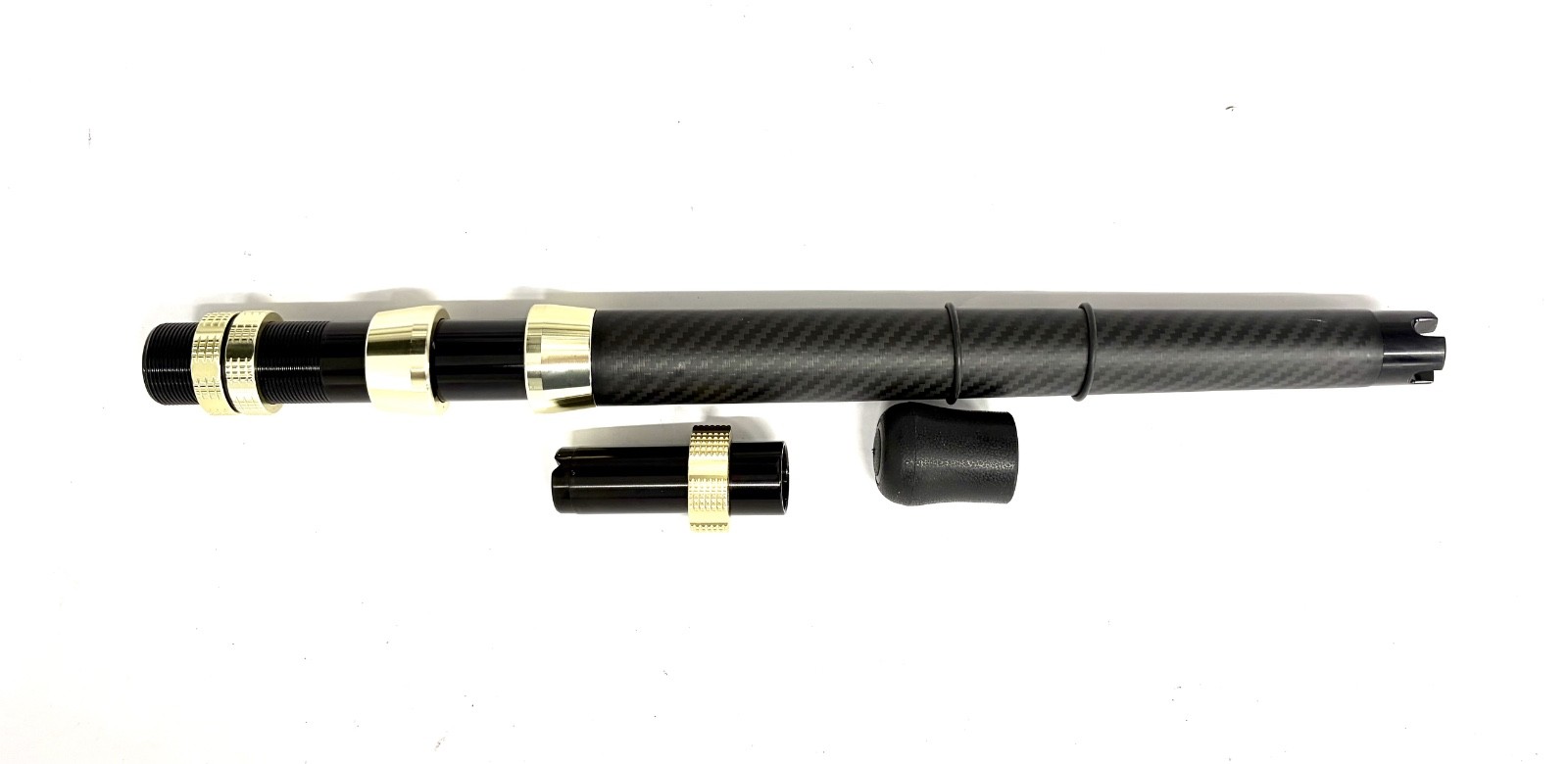 Maxel Carbon #2 Straight Short Store-A-Butt Black/Light Gold 30-80LB