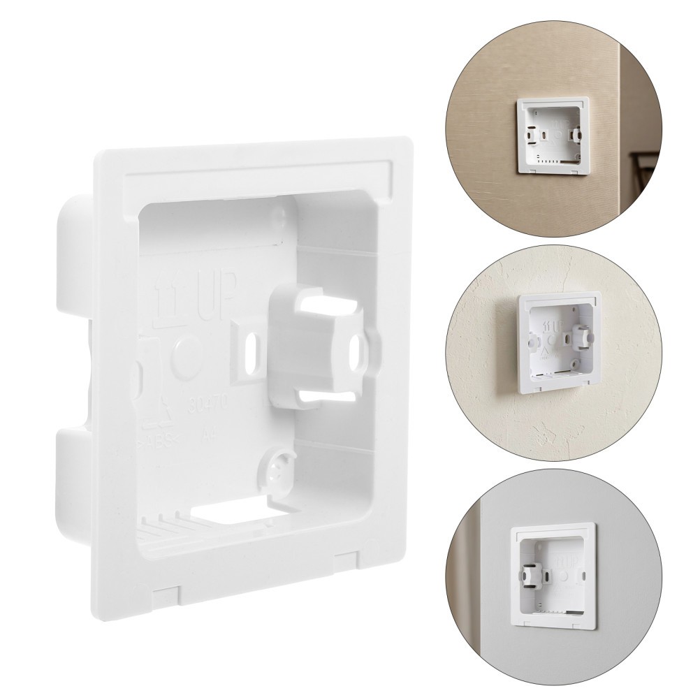 2Pcs White Plastic Ac Controller Holder for Wall Mounted Thermostat