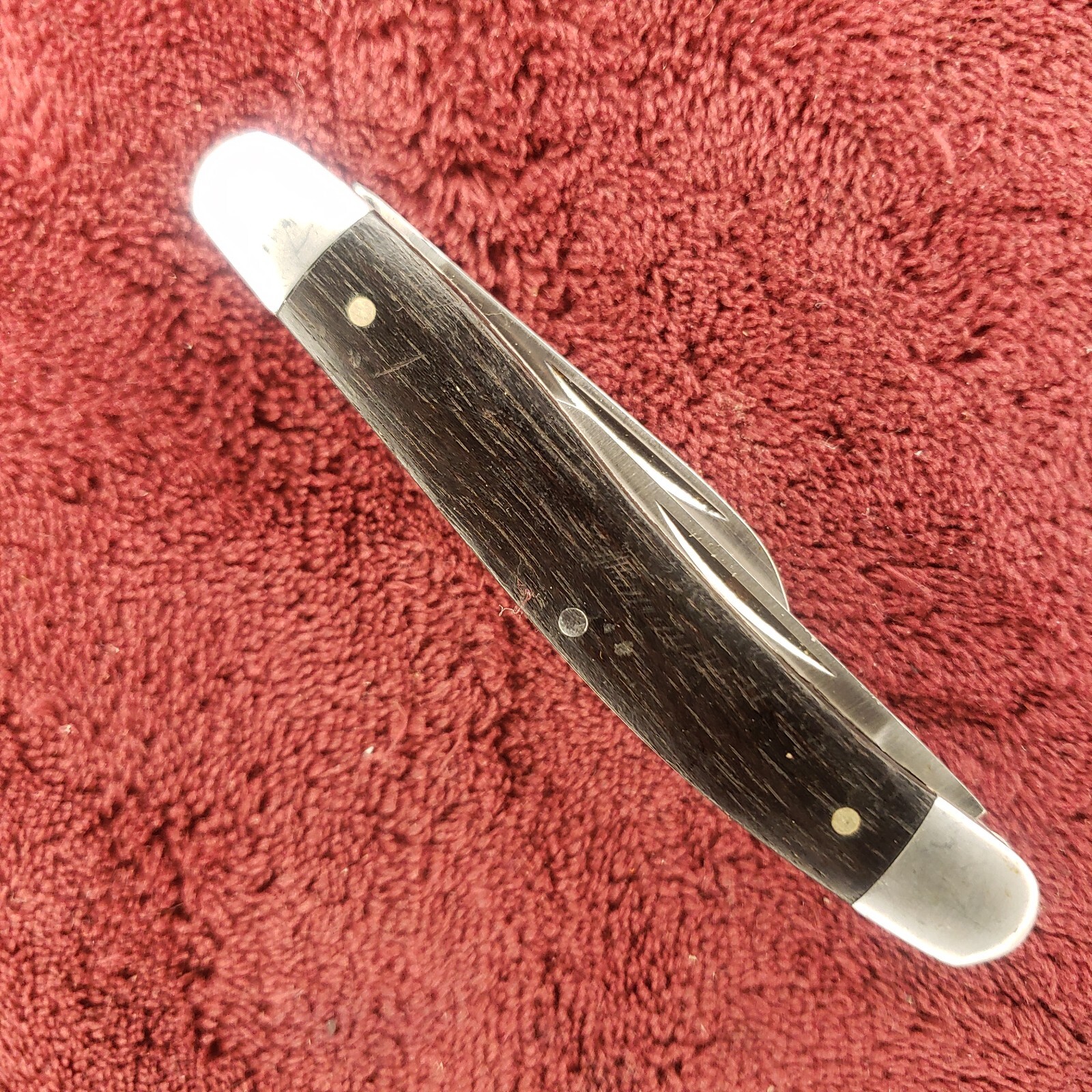 REDHEAD Folding Knife 3 Blade Wood Handle 3-1/4”Closed 22048W