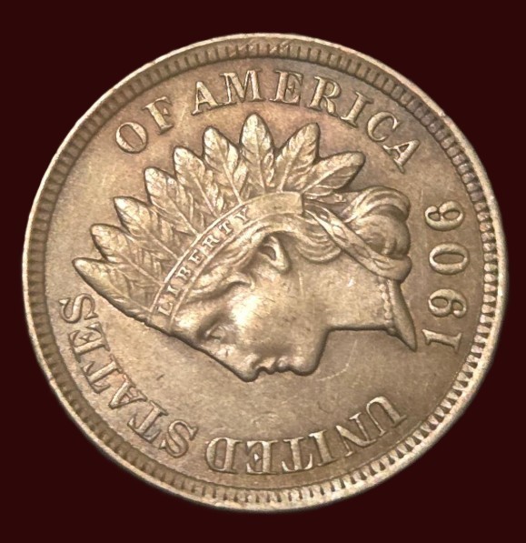 1906 Indian Head Cent - Higher Grade Red/Brown Example - FREE SHIPPING