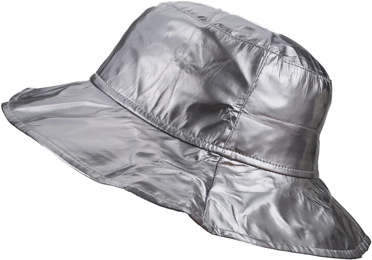 Toutacoo, Wide-Brimmed Vinyl Rain Hat Large, 13-grey/L